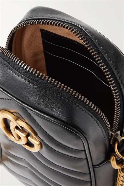 gucci marmont quilted leather pouch